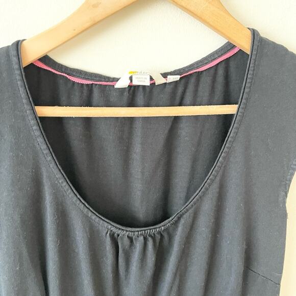 Boden Classic Jersey Dress Cup Sleeves Knee Lengthy Wom  size 4 Black - Picture 4 of 8